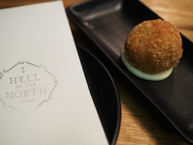pulled pork doughnut, donut, hell of the north
