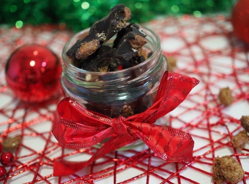 chocolate, spiced, nuts, christmas, gifts, presents, jar