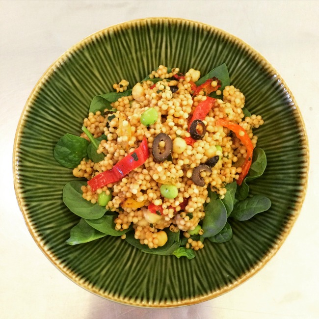 pearl cous cous salad, dish'd food store