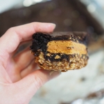 town bike bickies, aussie slutty brownie, recipe, brownie, anzac biscuit, tim tams, dessert, slutty brownie recipe