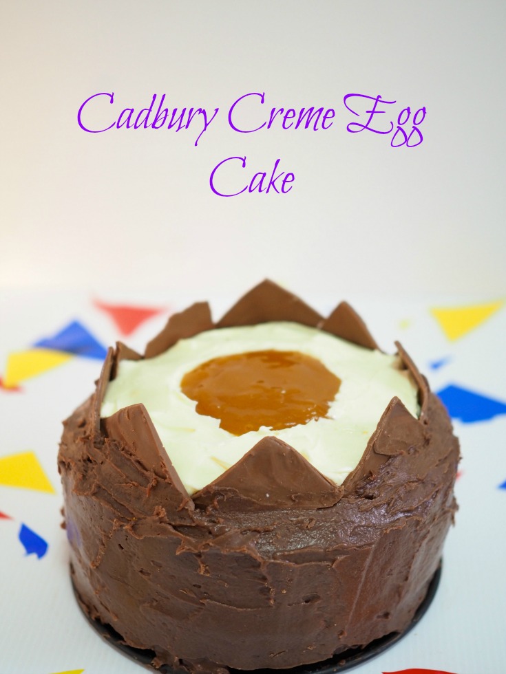 easter recipes, cadbury creme egg cake, easter cake, giant cadbury creme egg
