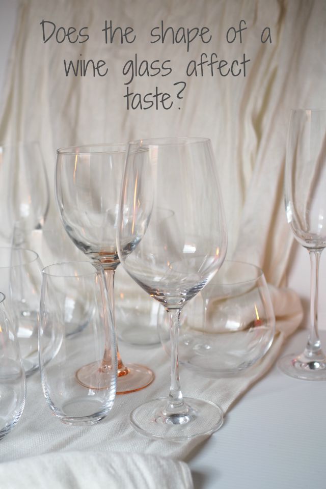 wine glass affect taste, shape, riddle, wine glass, your home depot