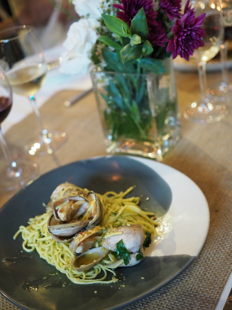 lemon parsley linguine at the emerson rooftop, chandon in the city